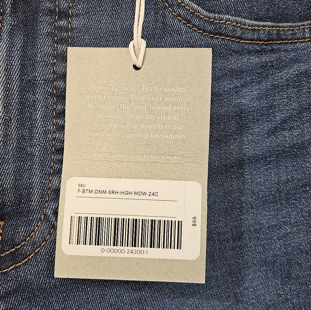 NWT Everlane The Authentic Stretch High-Rise Skinny Size 24 Ankle - Picture 6 of 11